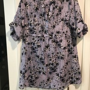 Misses XL lavender Apt. 9 tunic popover top